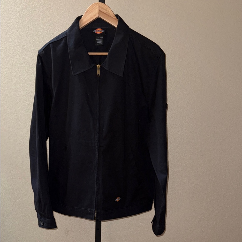 Dickies Men's Unlined Black Eisenhower Work Wear Jacket Size L
